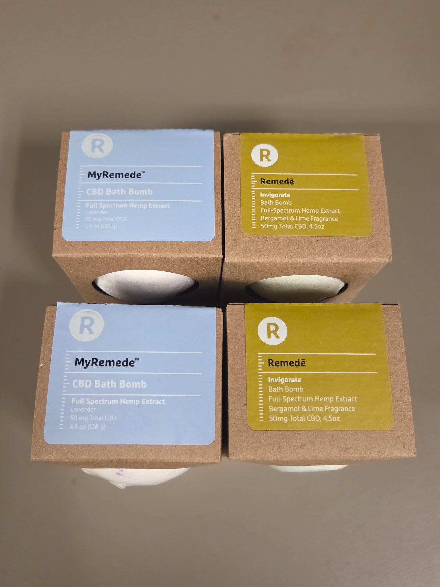 4-PACK CBD Bath Bombs Full Spectrum 50mg