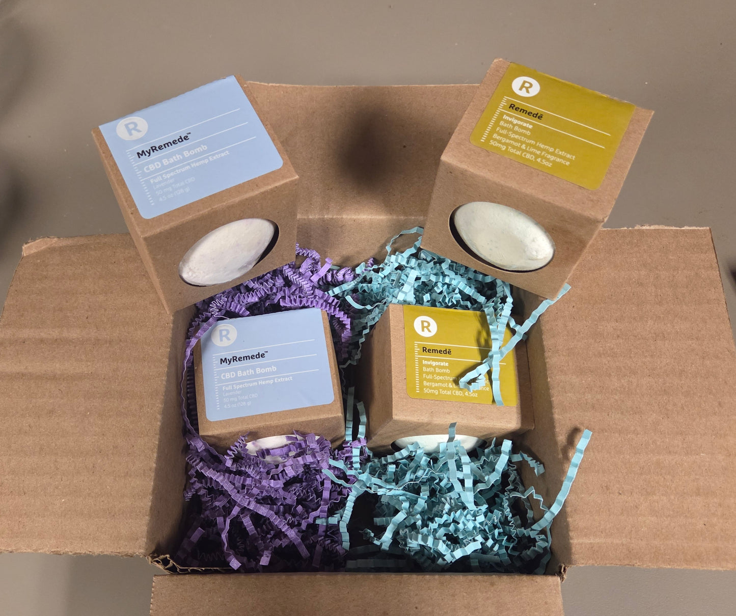 4-PACK CBD Bath Bombs Full Spectrum 50mg