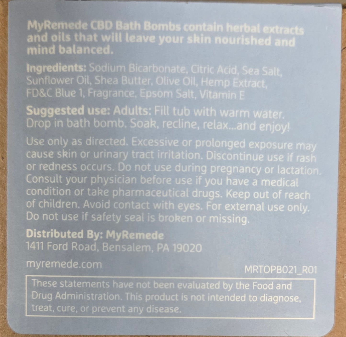 4-PACK CBD Bath Bombs Full Spectrum 50mg