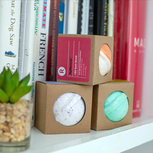4-PACK CBD Bath Bombs Full Spectrum 50mg